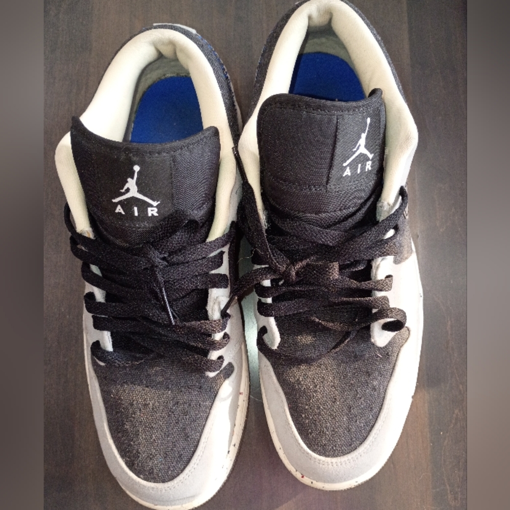 Air Jordan 1 Low SE Crater Men's Size 10.5 Black and Gray Nike Sneakers - Picture 3 of 9